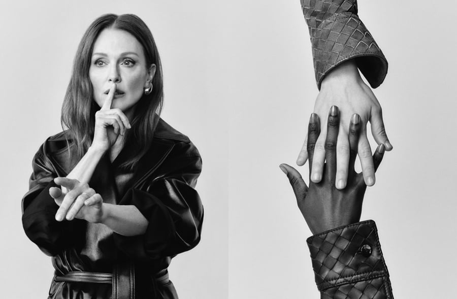 campagne 50 ans de l'intrecciato bottega veneta Julianne Moore