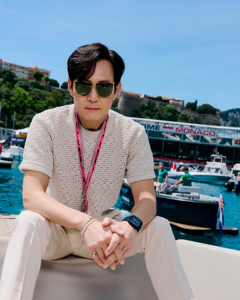 Lee-Jung Jae à la soirée Tag Heuer au grand prix de Monaco 2025.
