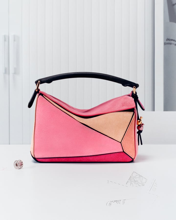 puzzle bag loewe en daim rose FW15 Runway Re-edition