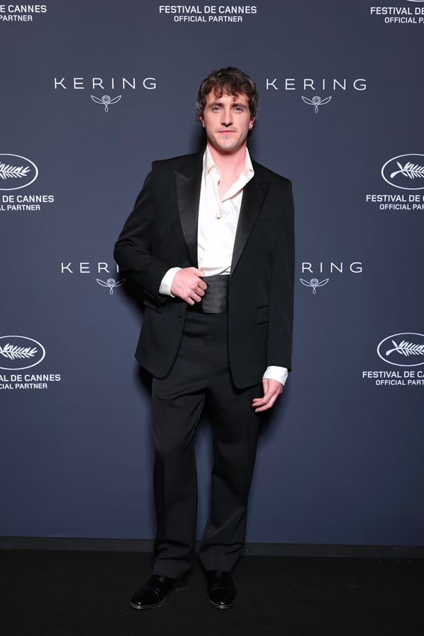 paul mescal en costume gucci au diner women in motion par kering au festival de cannes 2025