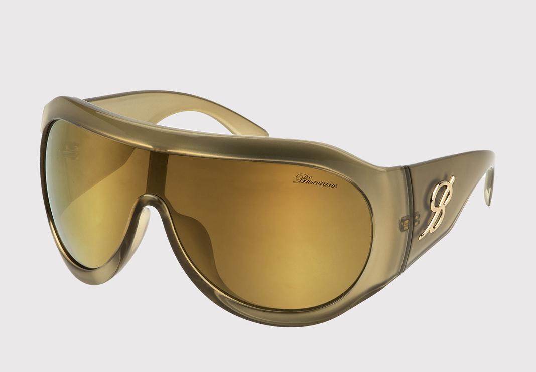lunettes de soleil oversize aviateur or blumarine