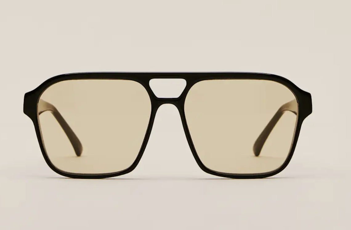lunettes de soleil aviateur à monture ronde jimmy fairly x reformation