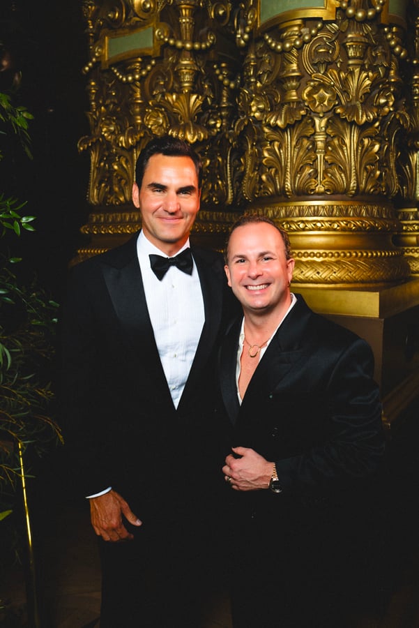 Roger Federer, Yannick Nézet-Séguin au Concert des Ambassadeurs Rolex au Palais Garnier