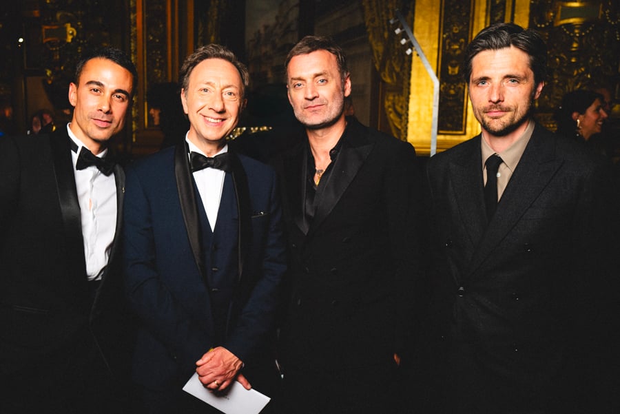 Stéphane Bern, Augustin Trapenard, Raphaël Personnaz au Concert des Ambassadeurs Rolex au Palais Garnier
