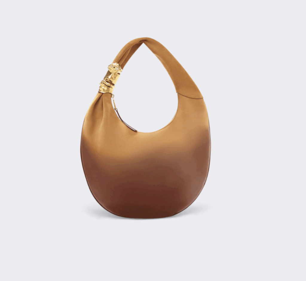 trend brown gradient leather bag schiaparelli fall 2025