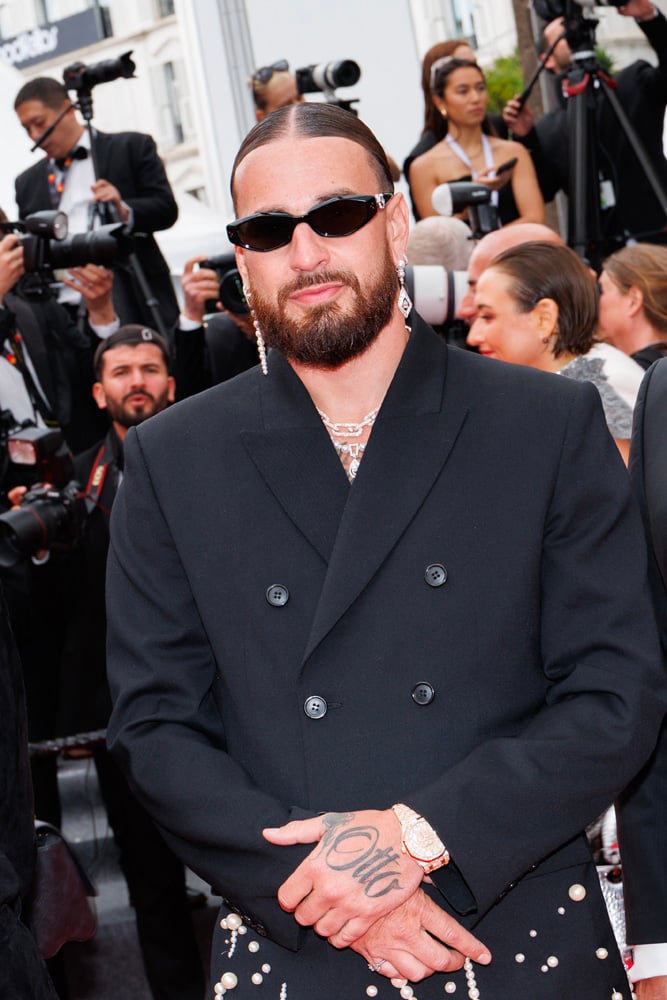 SCH en Audemars Piguet, Messika et Gentle Monster au festival de Cannes 2025. 
