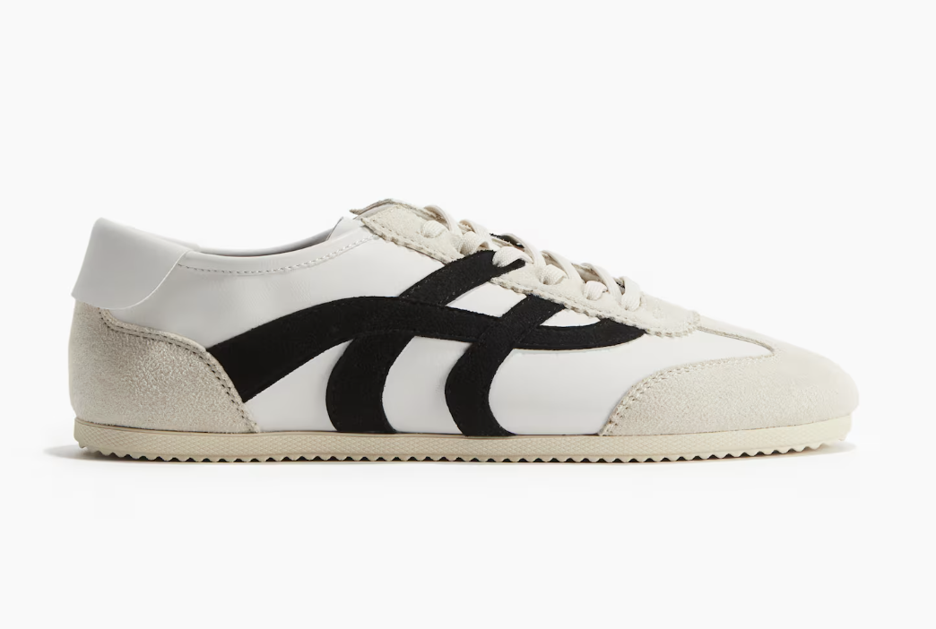 sneakerina blanches et noires h&m