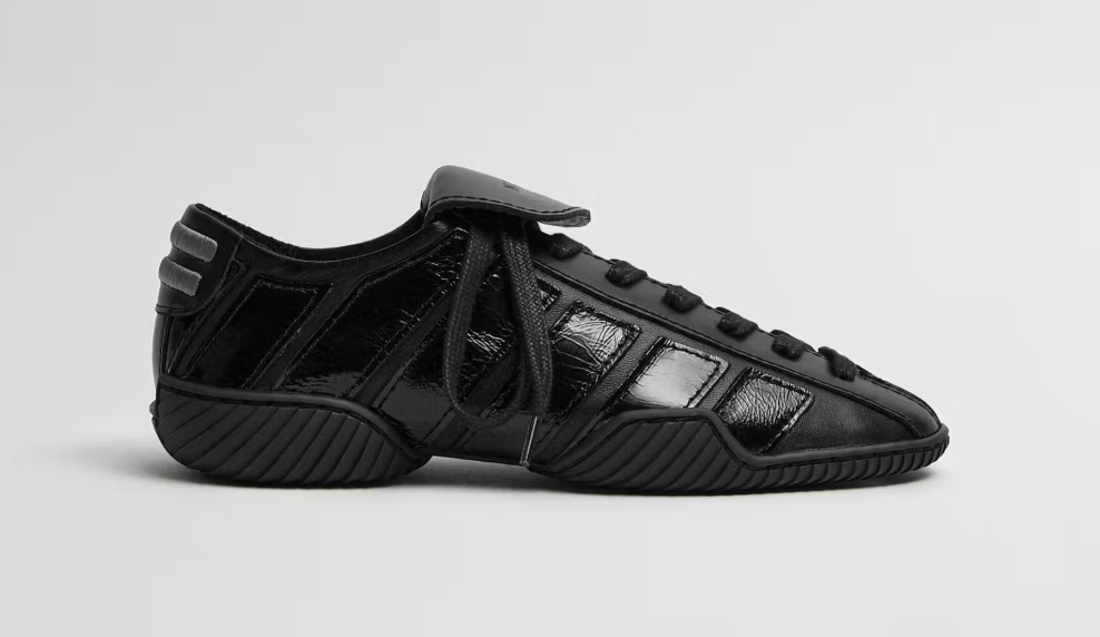 sneakerina en cuir noir miista