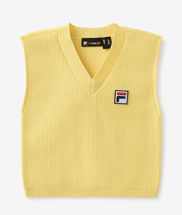 débardeur jaune fila x hailey bieber