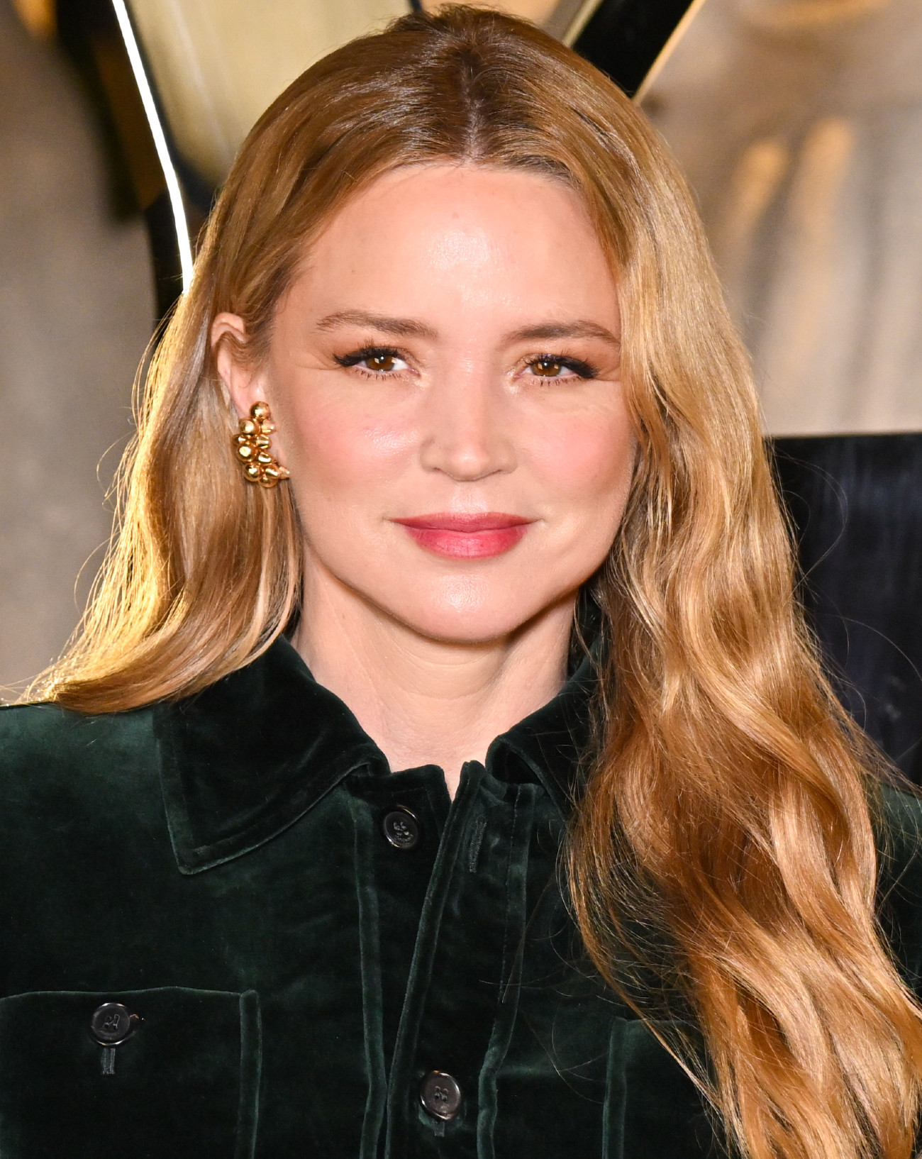 Virginie Efira au défilé Saint Laurent printemps-été 2026, le 29 septembre 2025, à Paris. Photo par Stephane Cardinale - Corbis/Corbis via Getty Images.