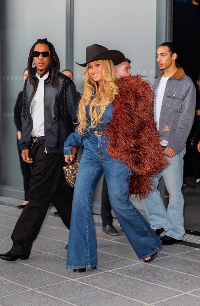 Jay-Z & Beyoncé at the Louis Vuitton Men's Spring/Summer 2026 show. © Christian Vierig/Getty Images.