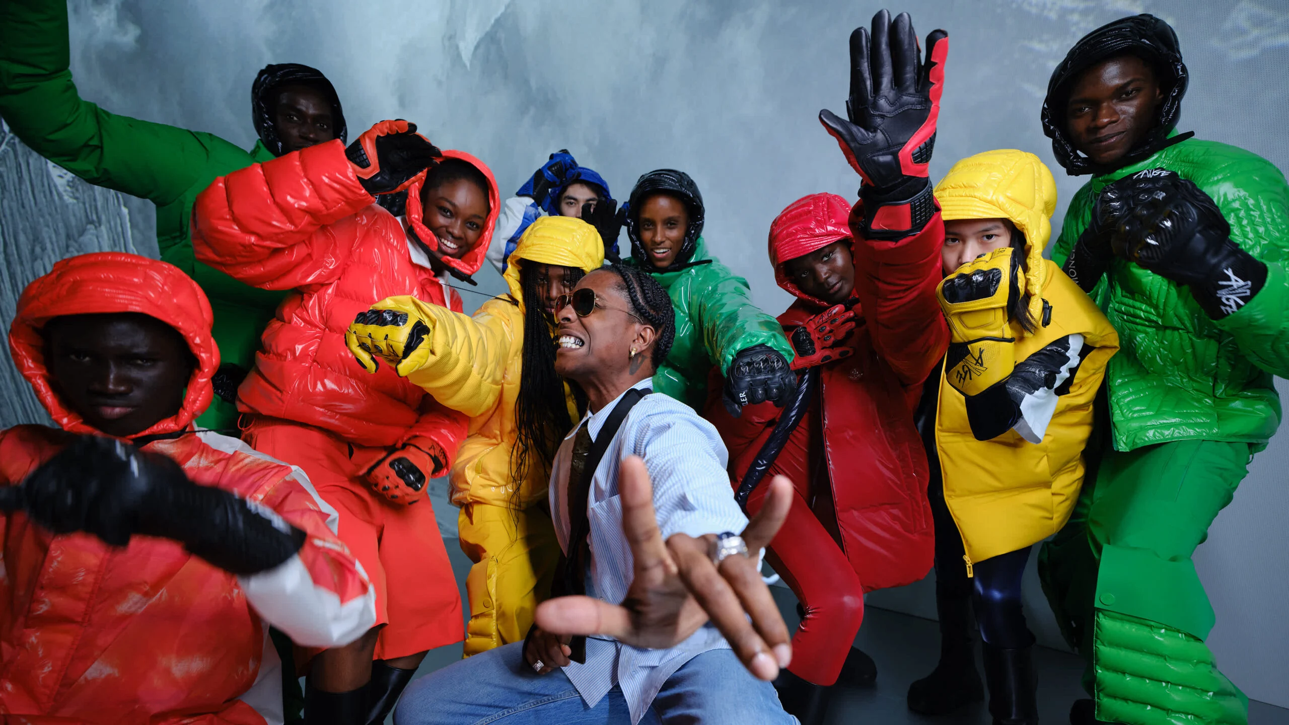 A$ap Rocky pour Moncler The City of Genius à Shanghai.