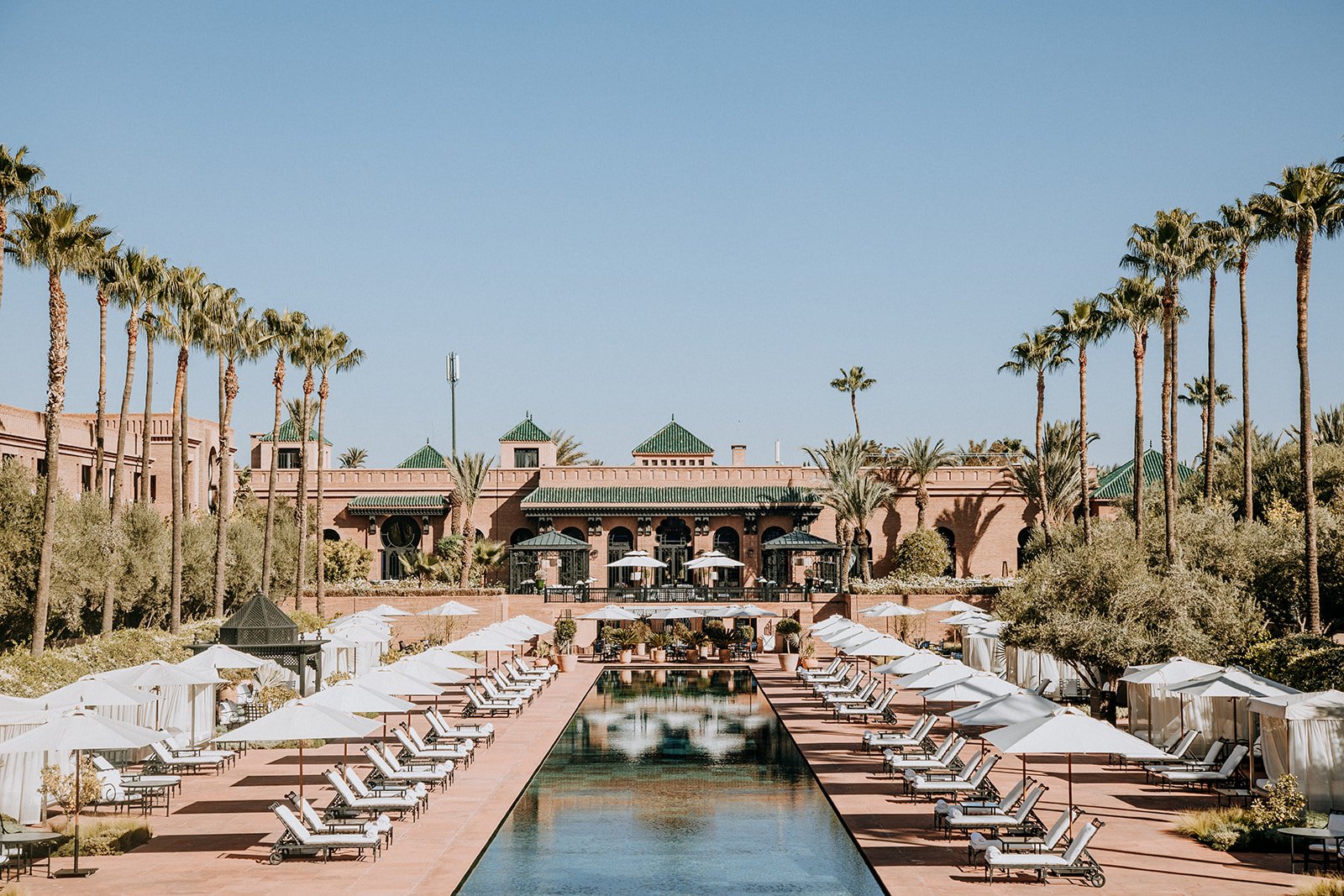 The Selman Hotel and swimming pool in Marrakech, travel spots