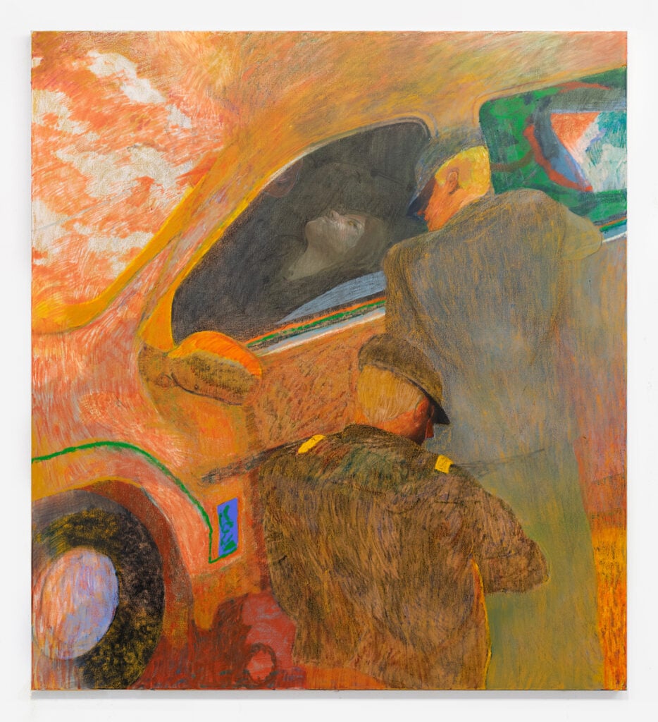 Henry Curchod, Border dusk (2024). Courtesy of the artist and CLEARING, New York / Los Angeles.