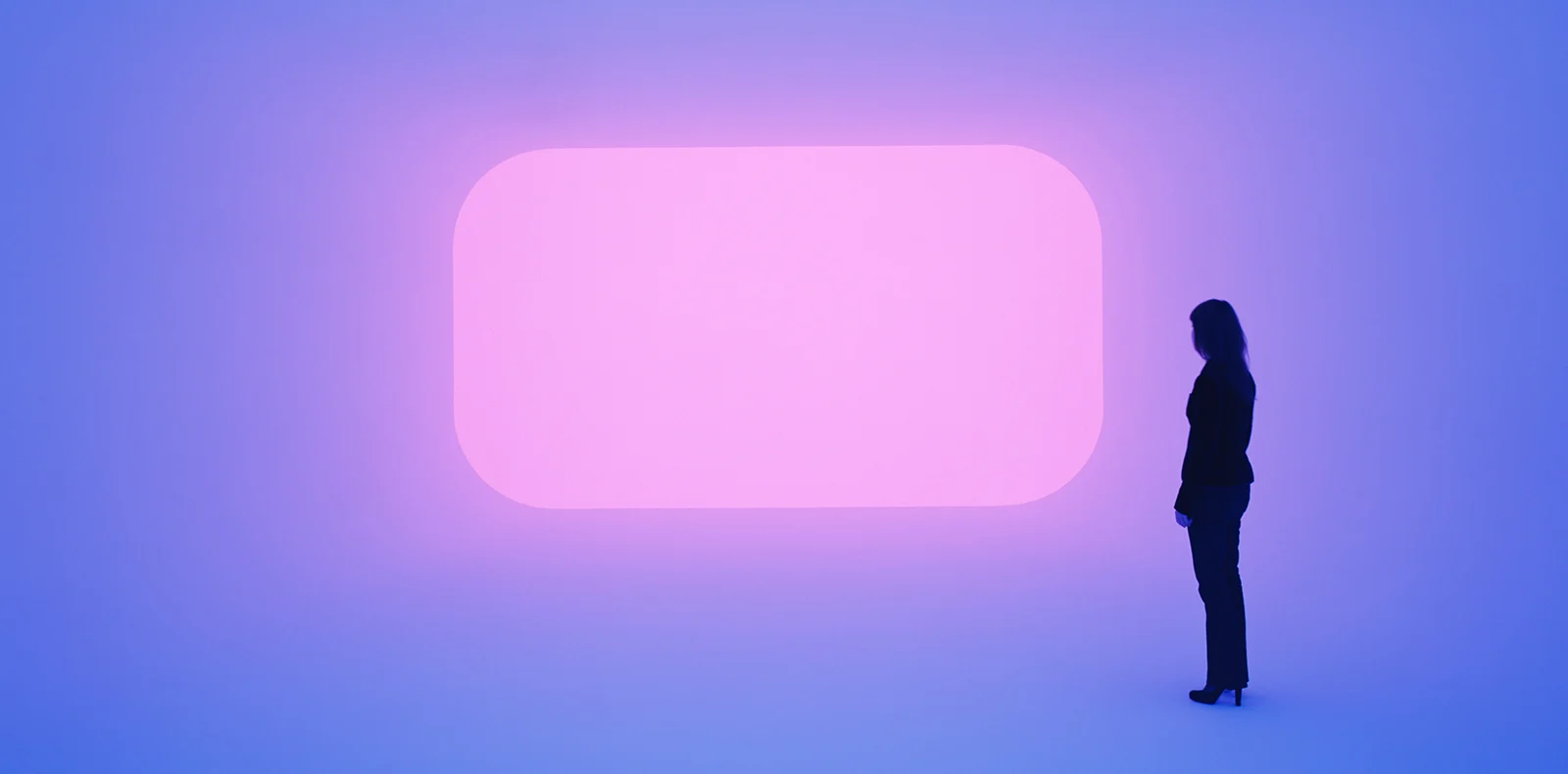 James Turrell, Dhatu (2010), de la série Ganzfeld (1976–en cours).
