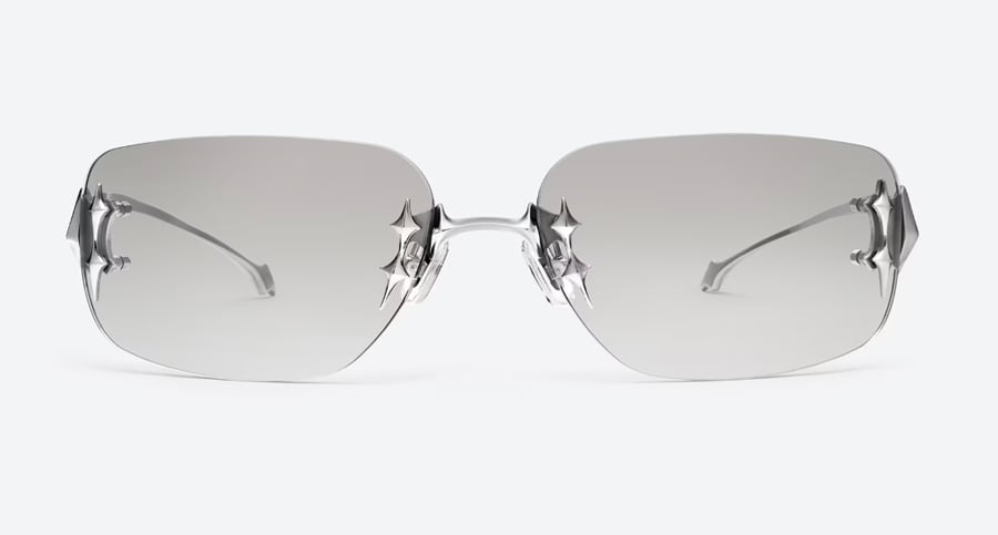 Gentle Monster silver metal frame sunglasses