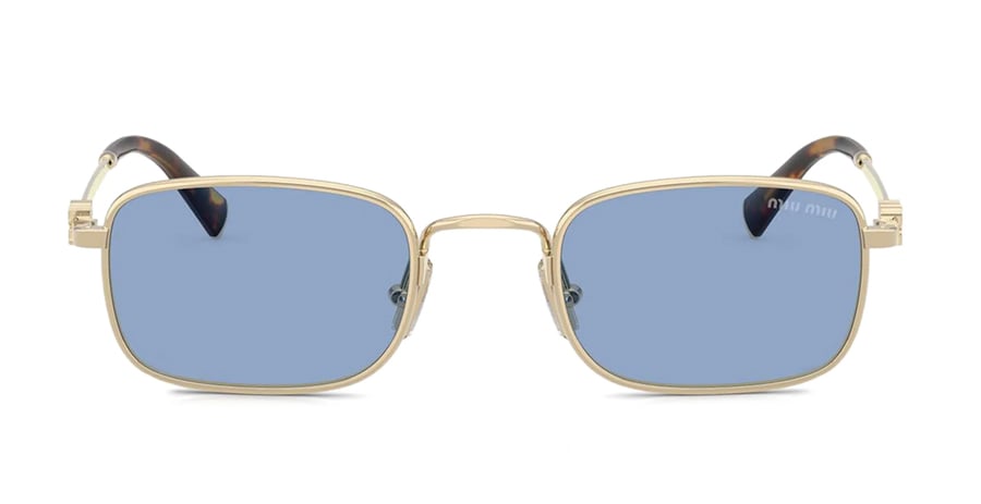 Miu Miu blue, rectangle-frame sunglasses