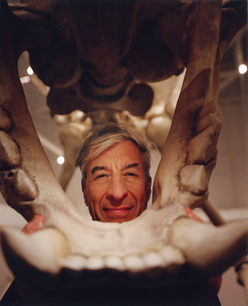 Portrait de Maurizio Cattelan pour son exposition au Centre Pompidou Metz