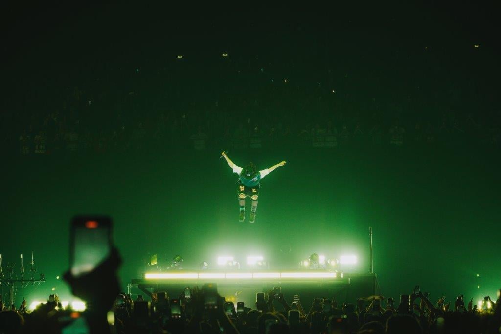 Billie Eilish en concert à l'Accor Arena de Paris le 11 juin 2025
