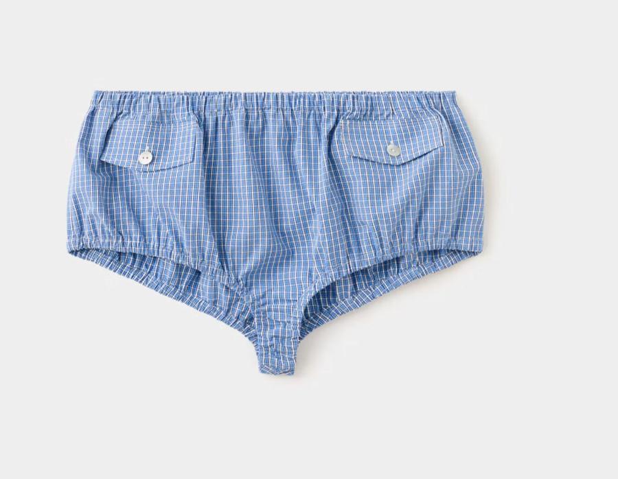 mini-short en coton à carreaux tendance printemps-ete 2026 mango