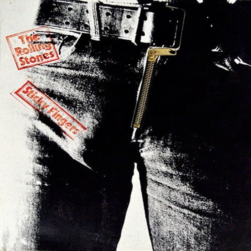 La pochette de Sticky Fingers des Rolling Stones.