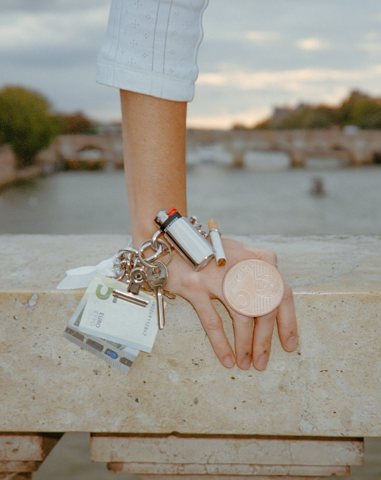 bracelet charm et bague pièce de monnaie d'heygere