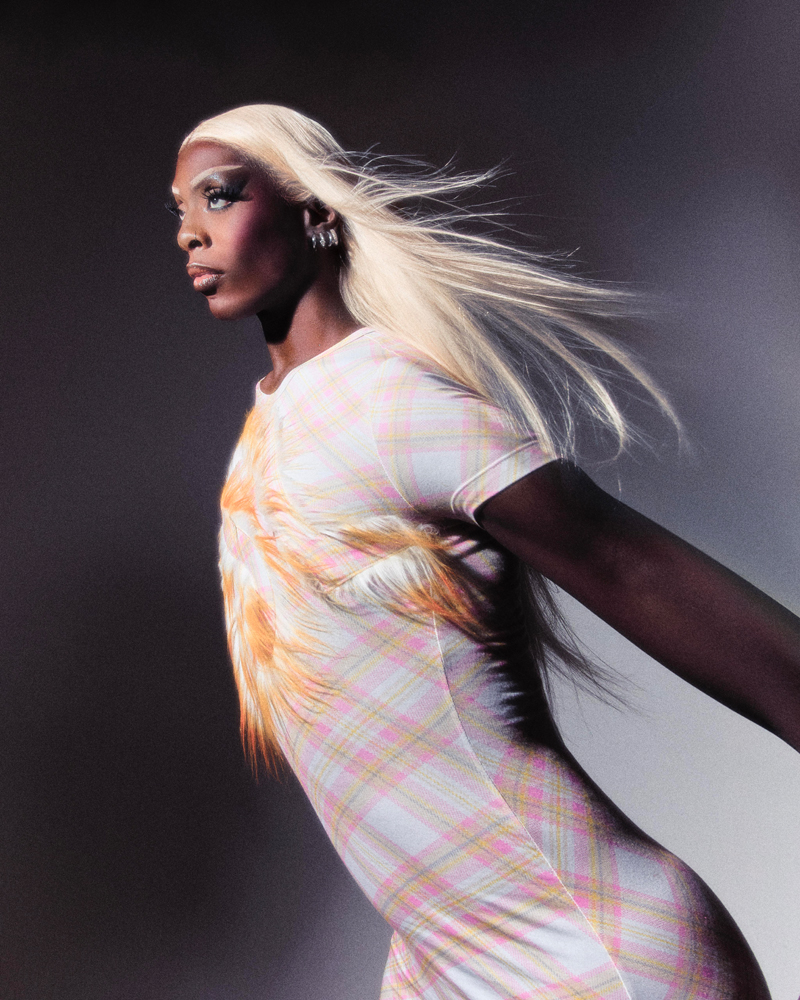 Portrait de la chanteuse et drag queen Keiona © Tom Kleinberg.