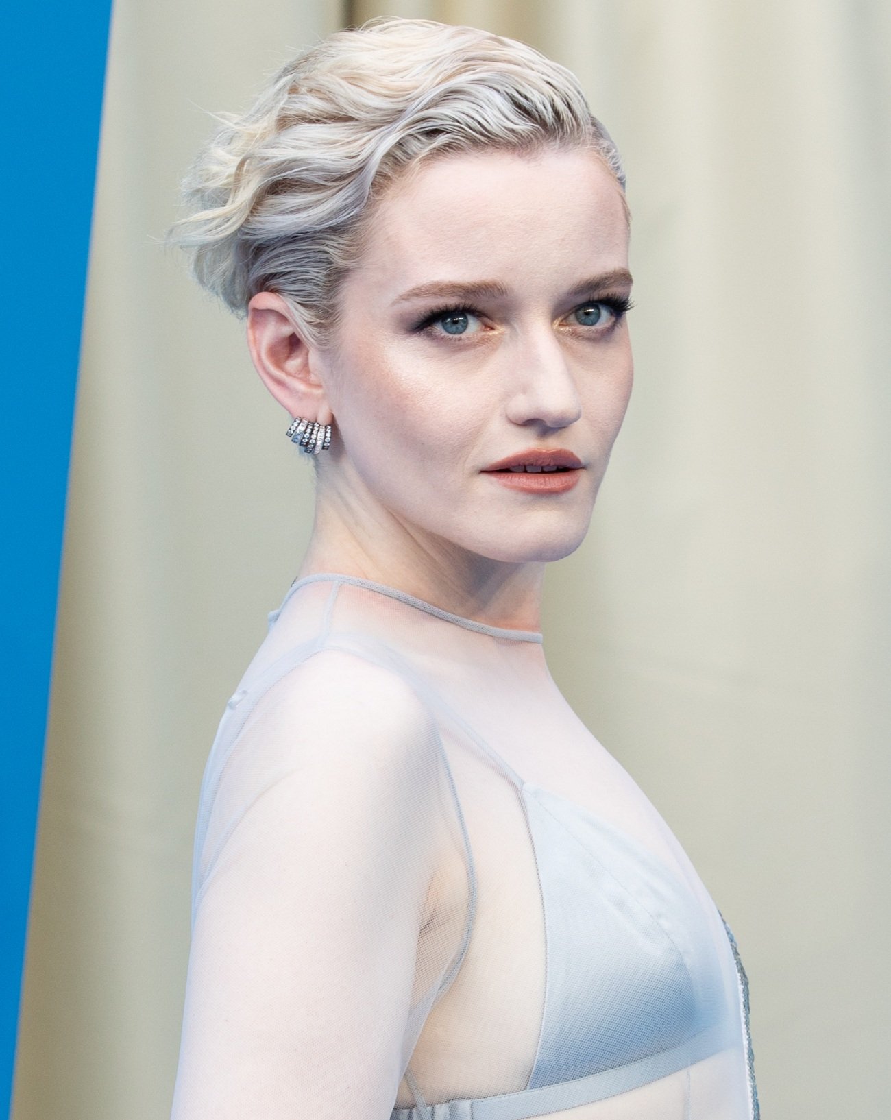 Julia Garner lors du lancement du film Les 4 Fantastiques (2025) au BFI IMAX, à Londres, le 10 juillet 2025. Photo par StillMoving.Net pourThe Walt Disney Company Limited.