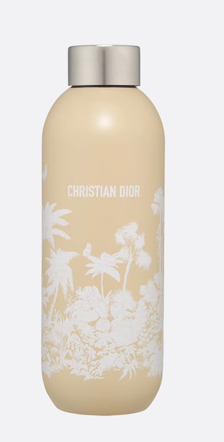 gourde beige dior plage ete 2025