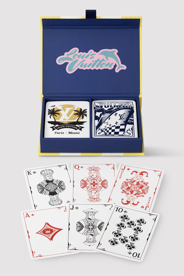 boite de jeu de cartes louis vuitton plage été 2025