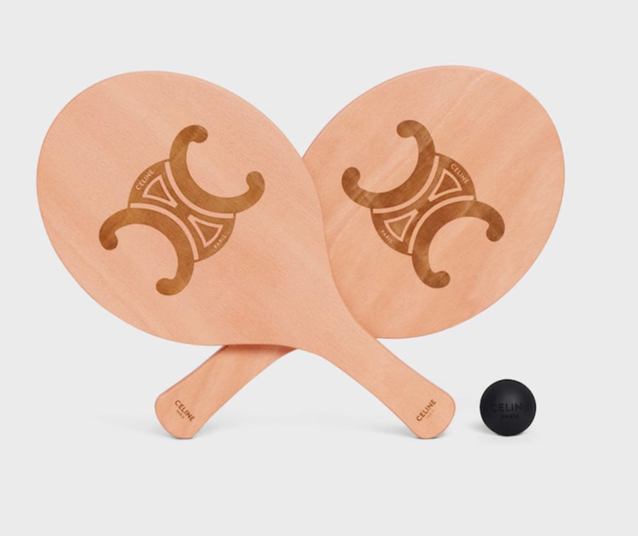 raquettes de plage en bois celine ete 2025