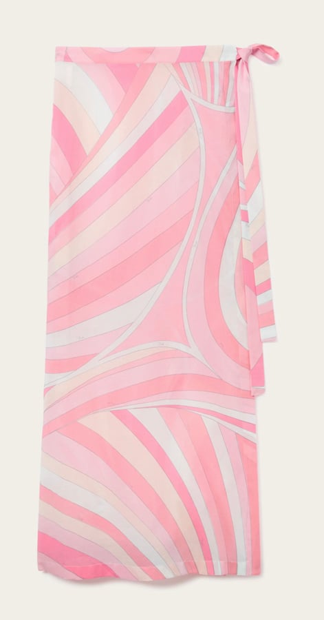 pareo motifs rose pucci plage ete 2025