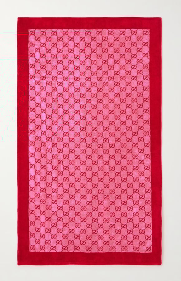 serviette de plage monogramme gucci été 2025