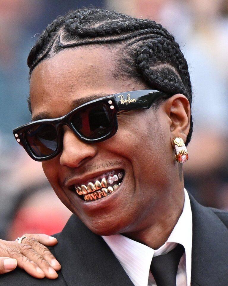 Le rappeur A$AP Rocky assiste au tapis rouge de "Highest 2 Lowest" lors de la 78e édition du Festival de Cannes, au Palais des Festivals, le 19 mai 2025 à Cannes, France.
