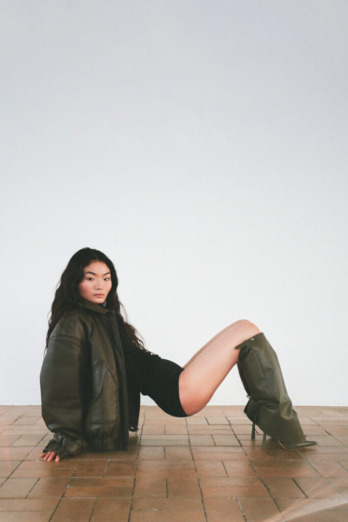 bottes en cuir souple khaki giaborghini