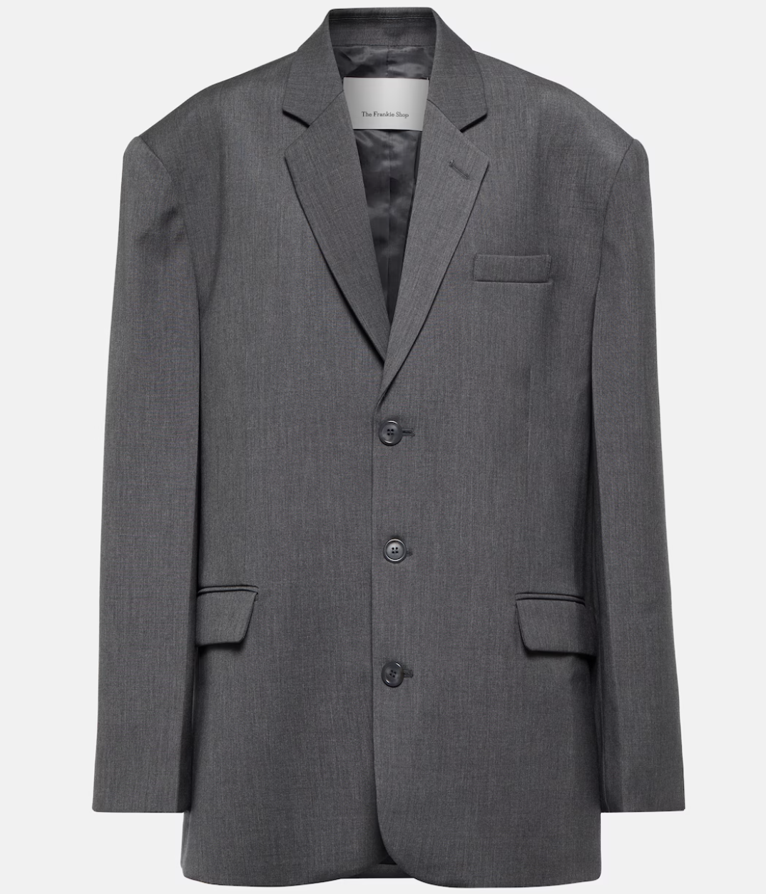 blazer gris oversize the frankie shop officewear