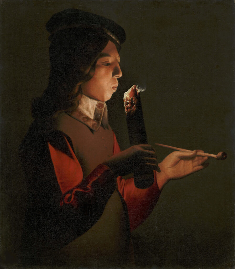 Georges de La Tour, Le Souffleur à la pipe, 1646, huile sur toile, 70,8 x 61,5 cm, Tokyo Fuji Art Museum ©Tokyo Fuji Art Museum Image Archives_DNPartcom