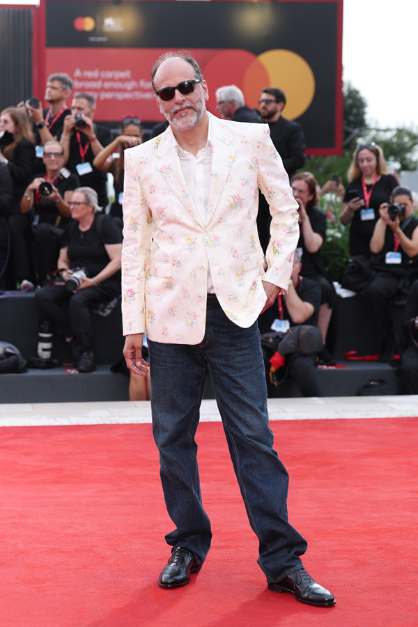 Luca Guadagnino wearing Dior at the 2025 Venice Film Festival