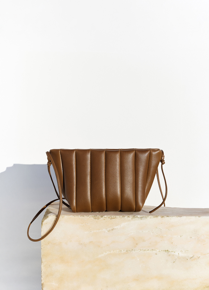 petit sac en cuir marron maeden