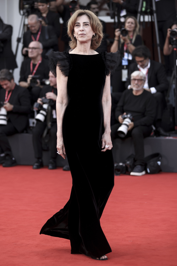 Fernanda Torres wearing a Chanel dress and Chanel high jewellery Venice Film Festival