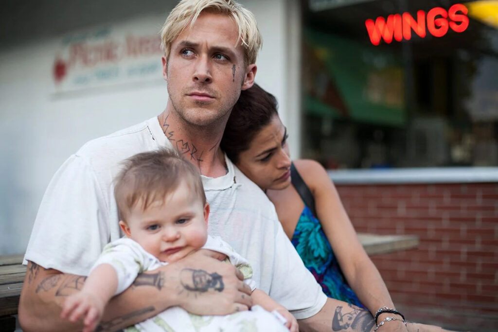 Photo des acteurs Ryan Gosling et Eva Mendes dans le film The Place Beyond the Pines.