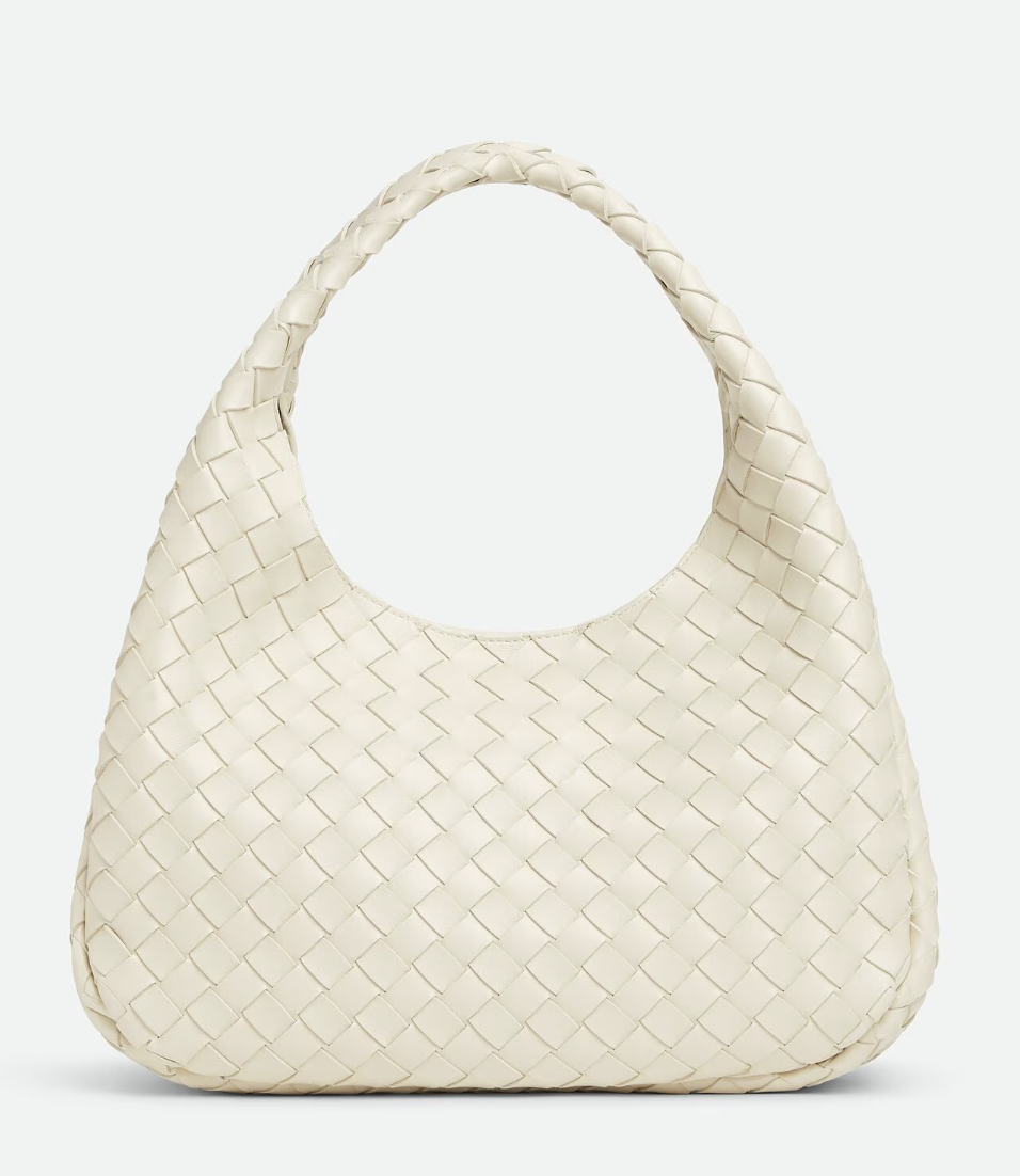 bottega veneta white leather intrecciato
