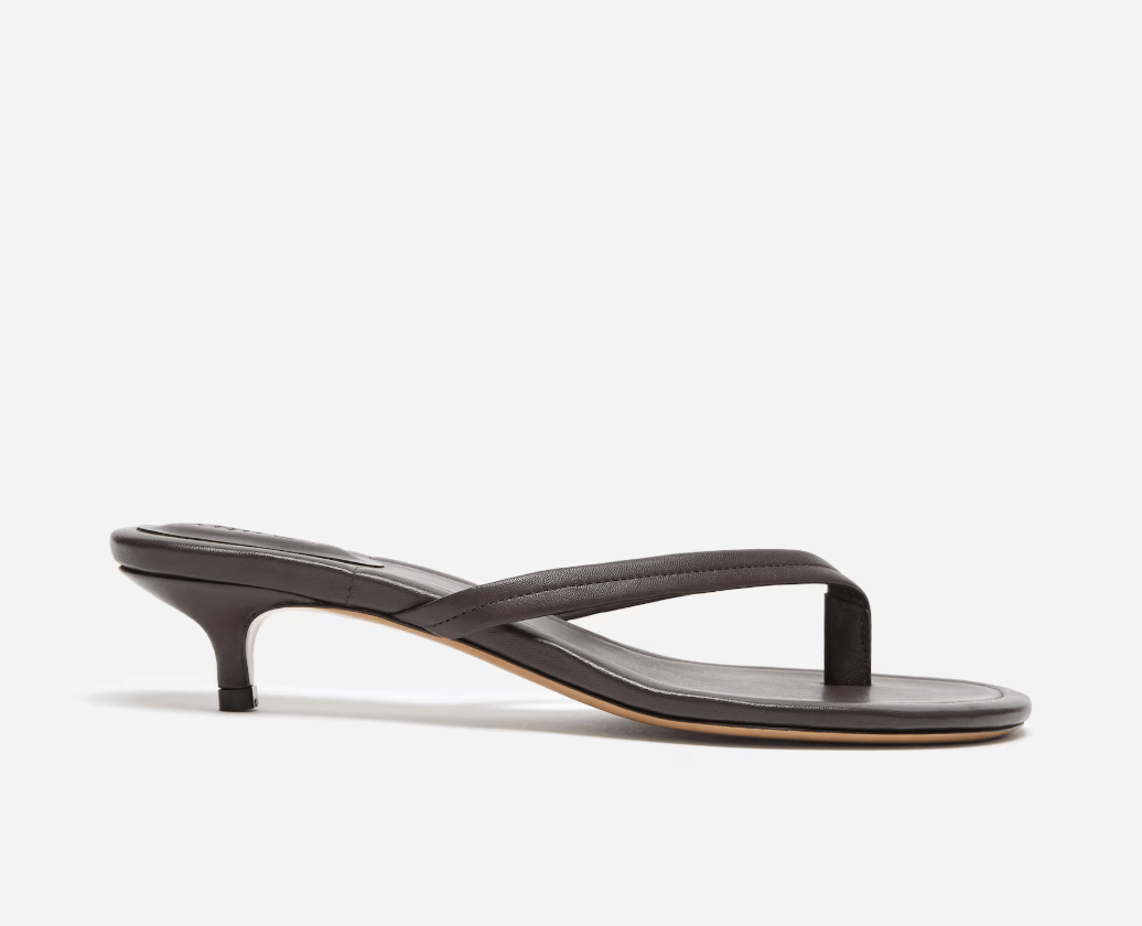 tongs à talon en cuir tendance printemps-ete 2026 hm