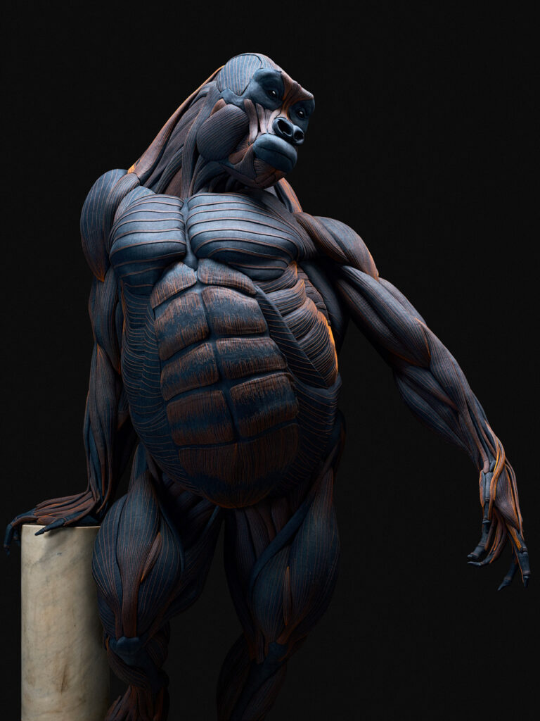 Sculpture en denim G-Star The Denim Gorilla