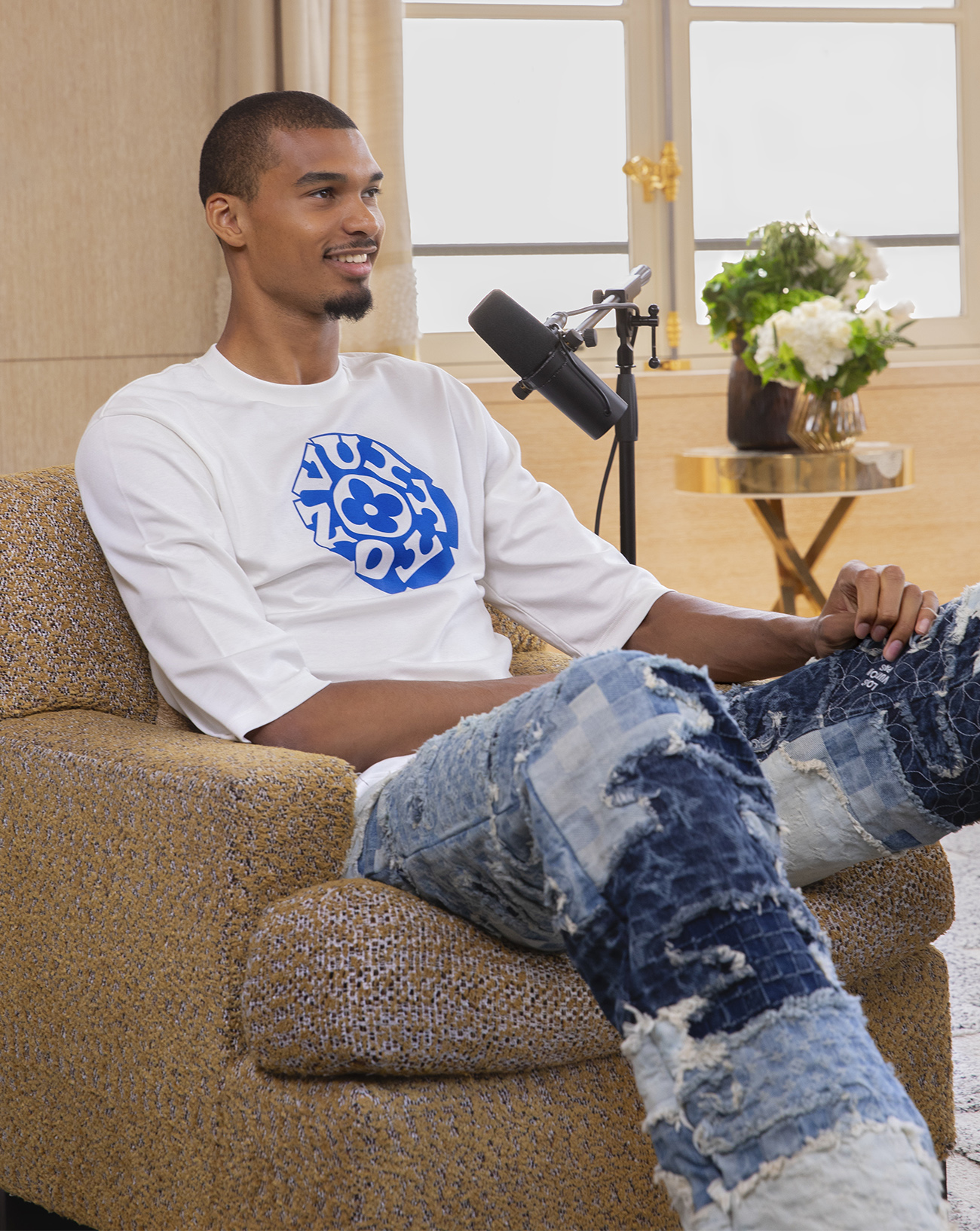 Victor Wembanyama, invité du podcast Louis Vuitton [Extended] © Louis Vuitton.