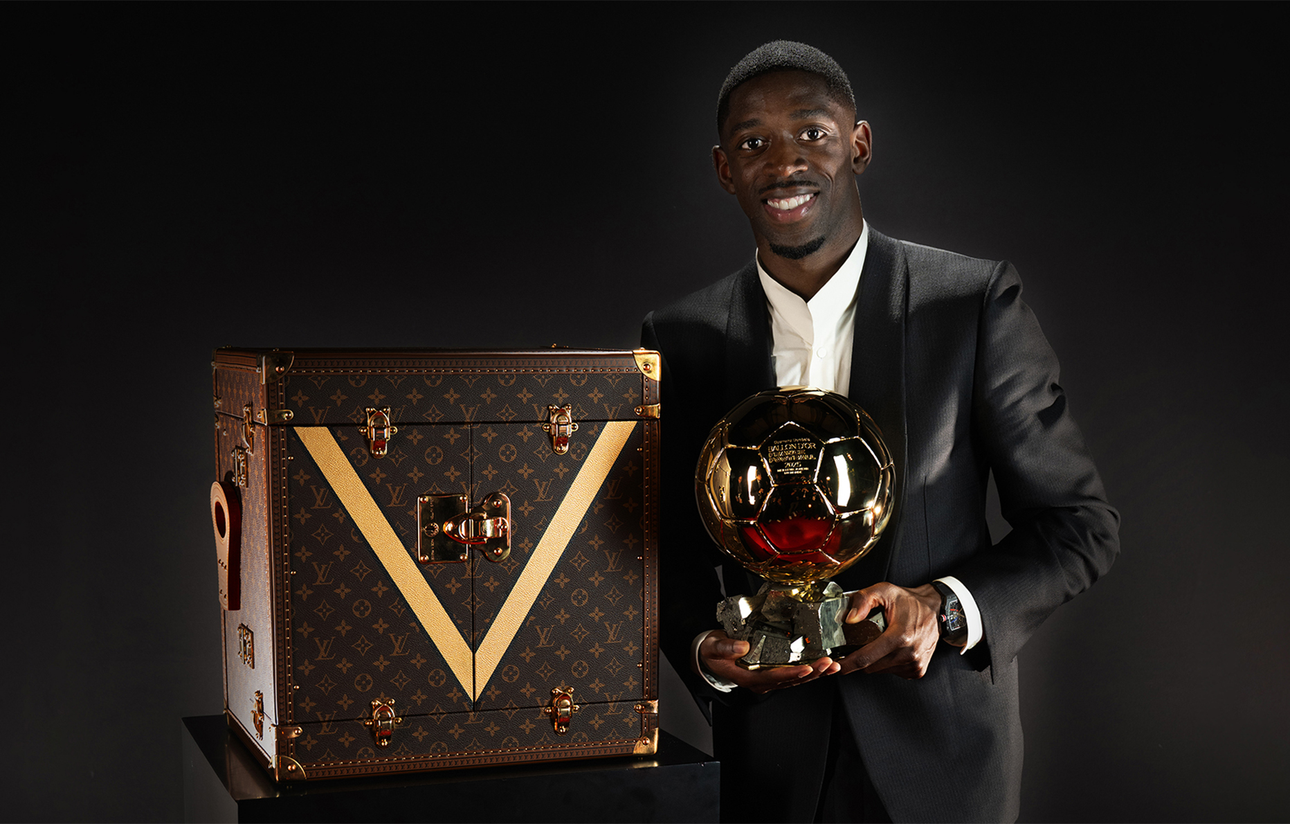 Ousmane Dembele au Ballon d'Or 2025 © Louis Vuitton.