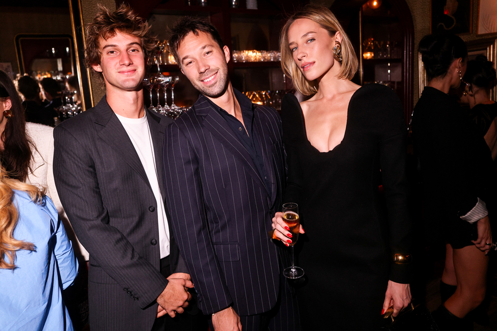 Boni Reiffers et Alix Angjeli à la soirée de lancement du magazine Numéro New York
