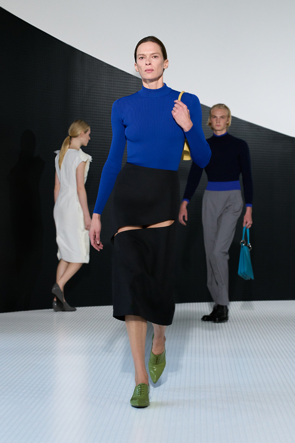 défilé jil sander printemps-été 2026 à la fashion week de milan
