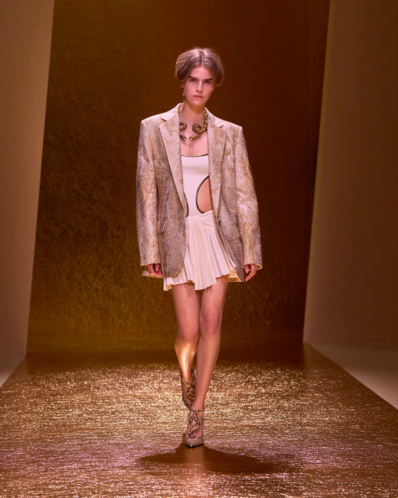 Le défilé Roberto Cavalli printemps-été 2026 à la Fashion Week de Milan