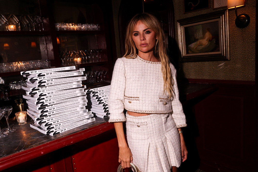 Erica Pelosini à la soirée de lancement du magazine Numéro New York